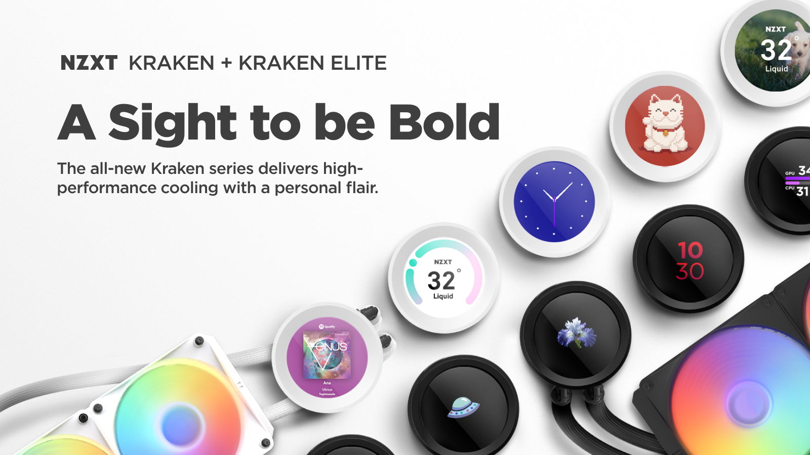 NZXT Kraken Elite y Kraken y versiones RGB de H5 Flow y H7 Flow lanzadas